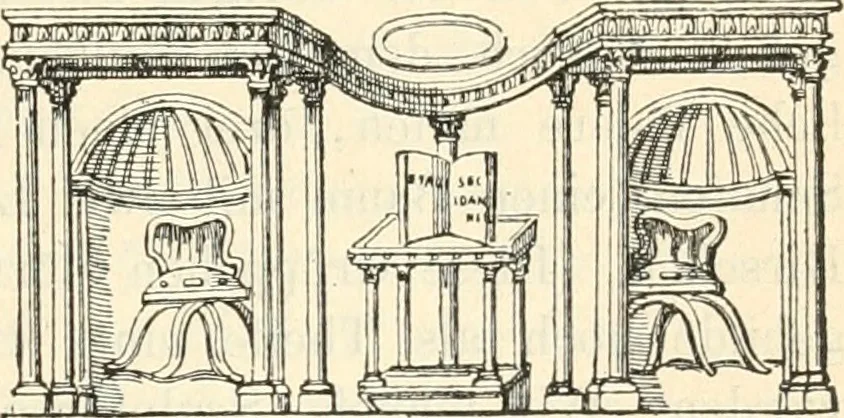 An illustration from Bilder aus der Geschichte der altchristlichen Kunst und liturgie in Italien, 1899, leaf 306
