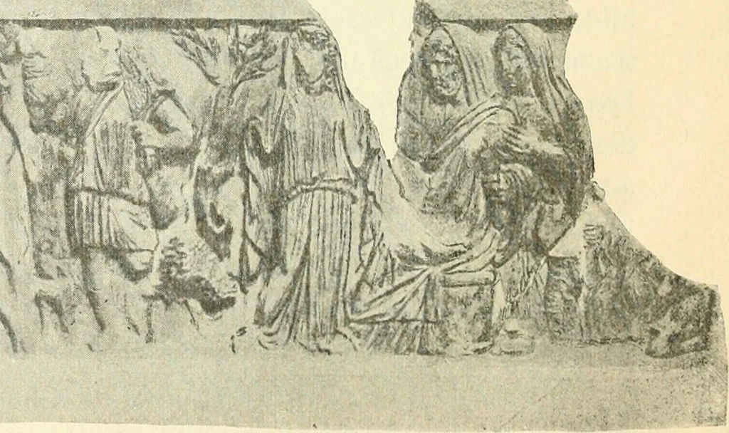An illustration from Bilder aus der Geschichte der altchristlichen Kunst und liturgie in Italien, 1899, leaf 31