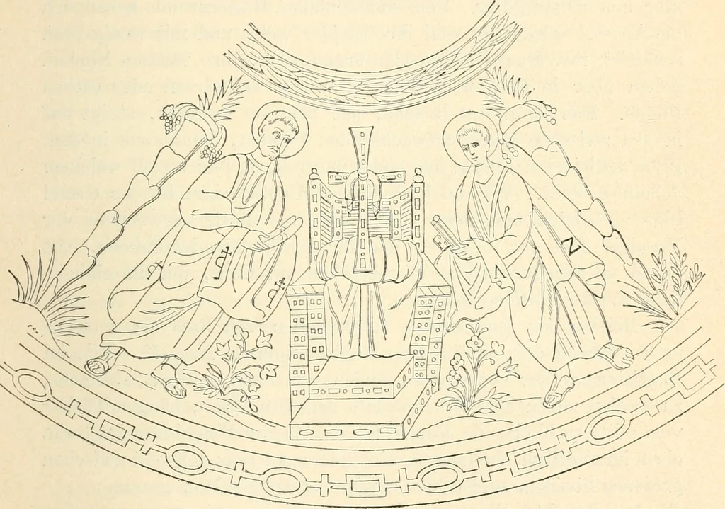 An illustration from Bilder aus der Geschichte der altchristlichen Kunst und liturgie in Italien, 1899, leaf 312