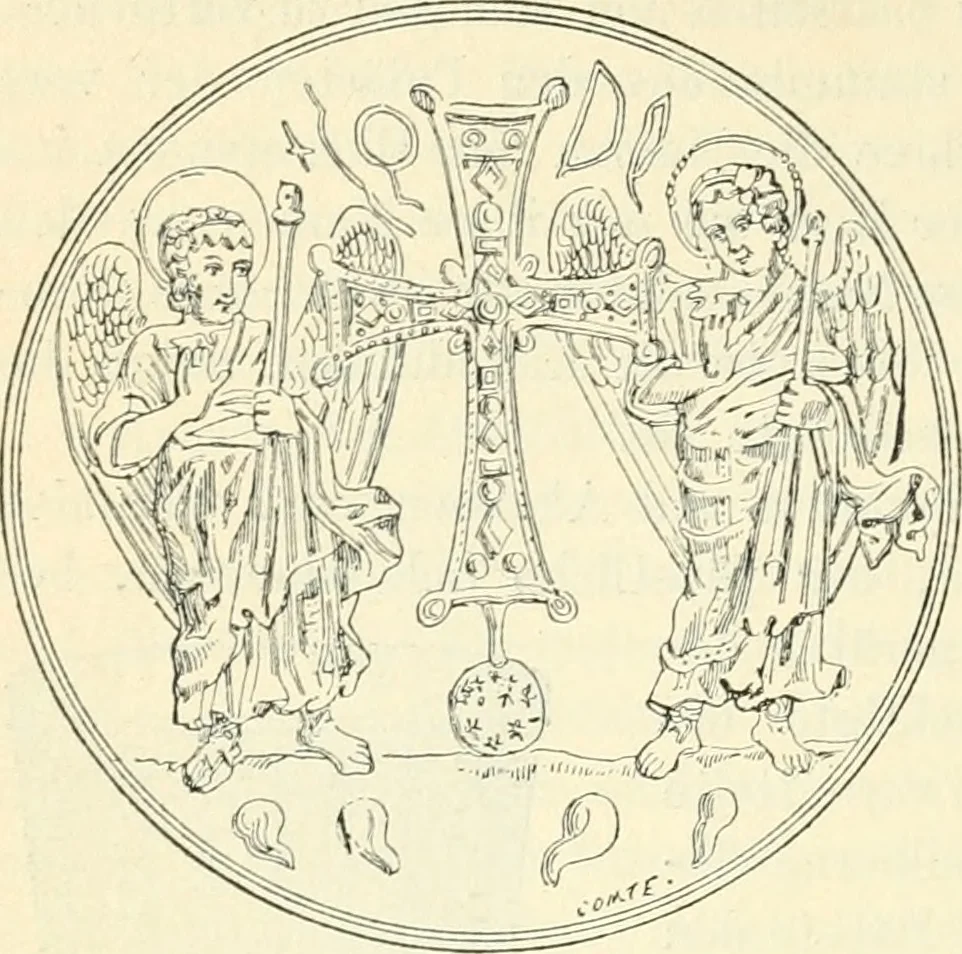 An illustration from Bilder aus der Geschichte der altchristlichen Kunst und liturgie in Italien, 1899, leaf 319
