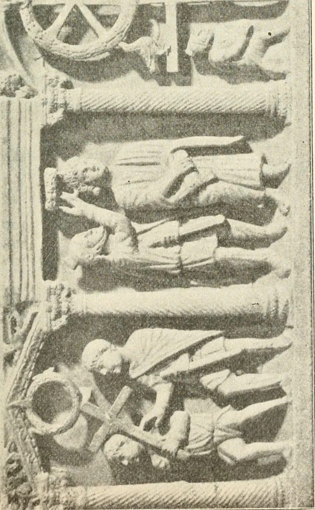 An illustration from Bilder aus der Geschichte der altchristlichen Kunst und liturgie in Italien, 1899, leaf 32