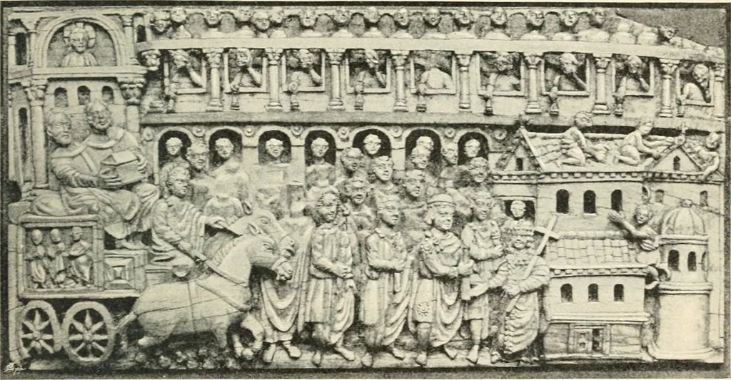 An illustration from Bilder aus der Geschichte der altchristlichen Kunst und liturgie in Italien, 1899, leaf 320