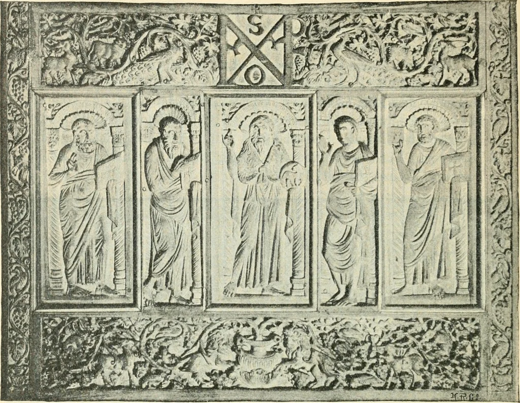 An illustration from Bilder aus der Geschichte der altchristlichen Kunst und liturgie in Italien, 1899, leaf 321