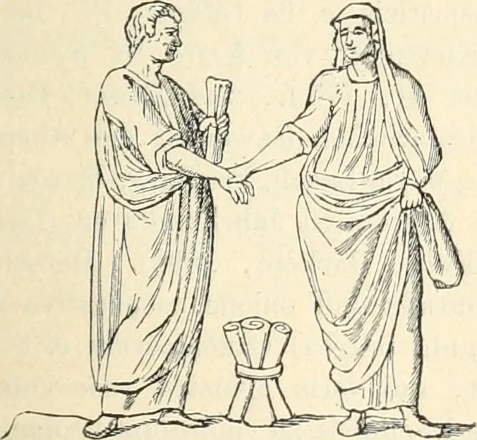 An illustration from Bilder aus der Geschichte der altchristlichen Kunst und liturgie in Italien, 1899, leaf 322