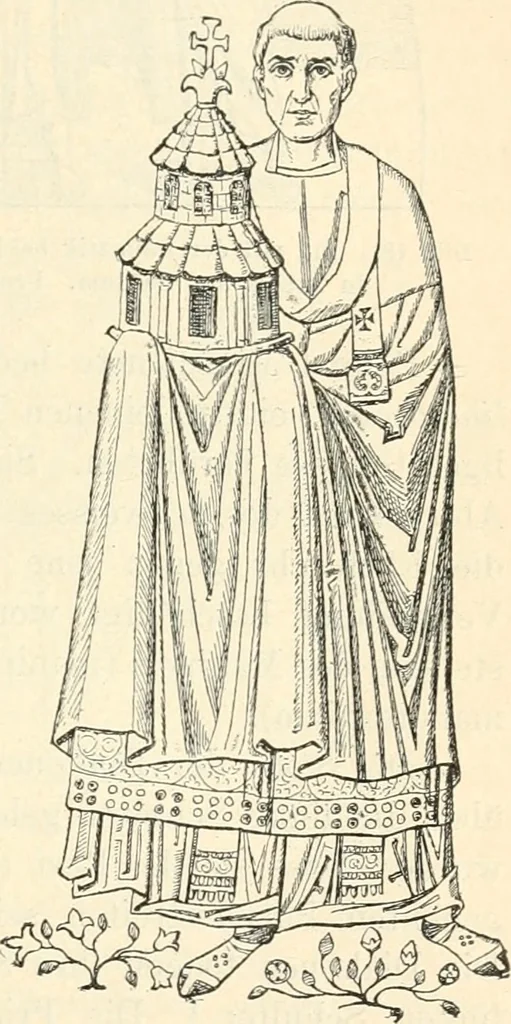 An illustration from Bilder aus der Geschichte der altchristlichen Kunst und liturgie in Italien, 1899, leaf 324