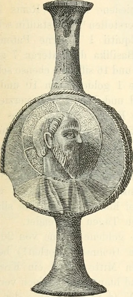 An illustration from Bilder aus der Geschichte der altchristlichen Kunst und liturgie in Italien, 1899, leaf 336