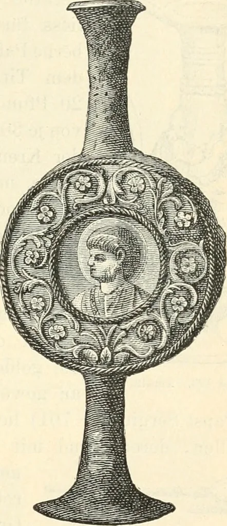 An illustration from Bilder aus der Geschichte der altchristlichen Kunst und liturgie in Italien, 1899, leaf 336