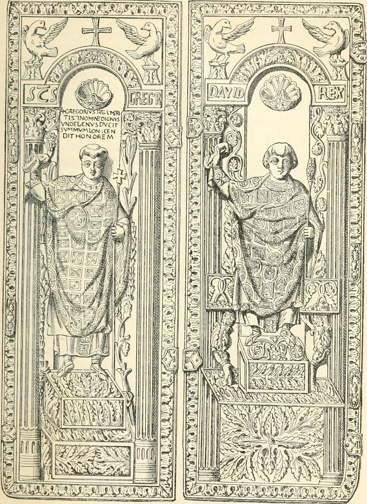 An illustration from Bilder aus der Geschichte der altchristlichen Kunst und liturgie in Italien, 1899, leaf 340