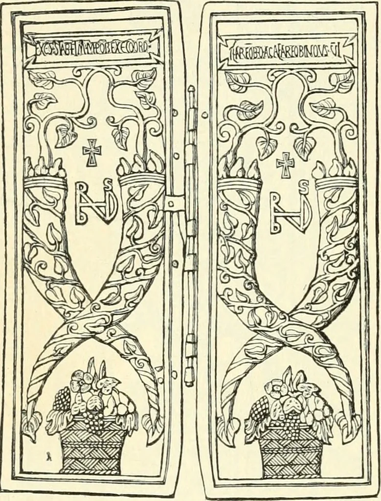 An illustration from Bilder aus der Geschichte der altchristlichen Kunst und liturgie in Italien, 1899, leaf 341