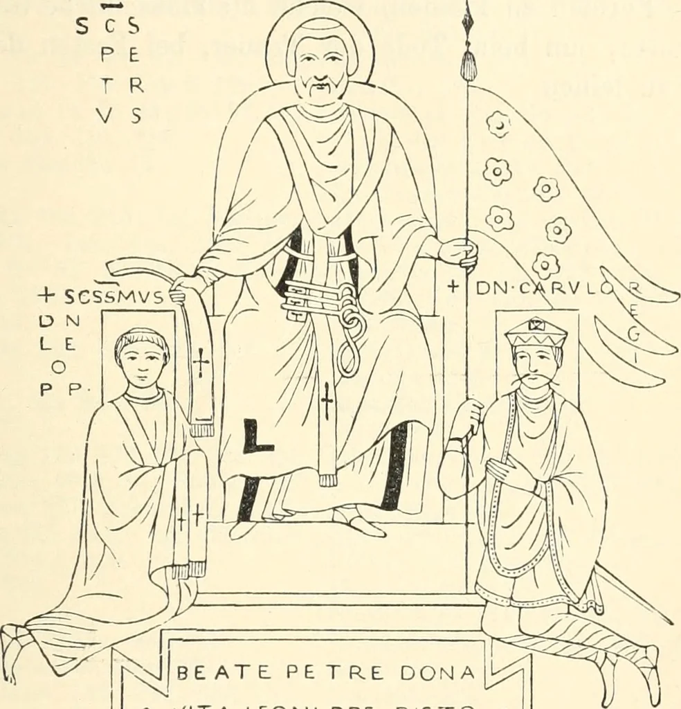 An illustration from Bilder aus der Geschichte der altchristlichen Kunst und liturgie in Italien, 1899, leaf 346