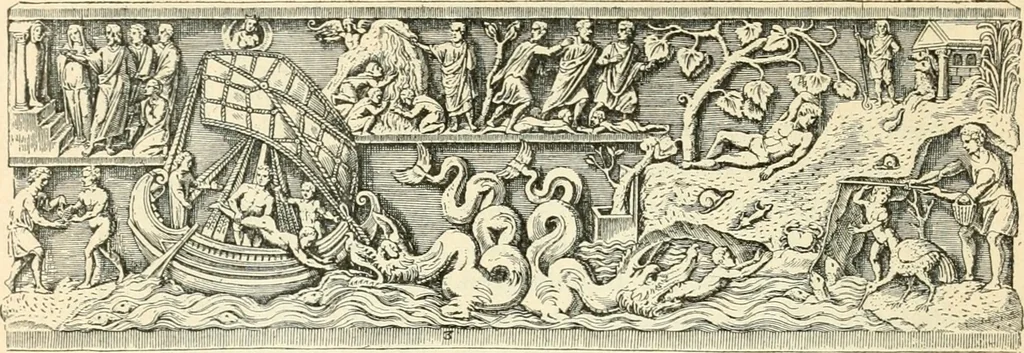 An illustration from Bilder aus der Geschichte der altchristlichen Kunst und liturgie in Italien, 1899, leaf 41