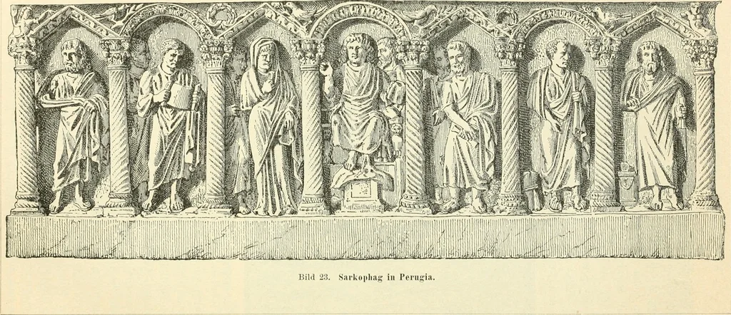 An illustration from Bilder aus der Geschichte der altchristlichen Kunst und liturgie in Italien, 1899, leaf 43