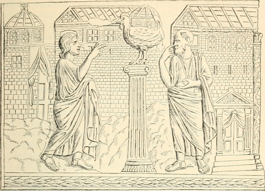 An illustration from Bilder aus der Geschichte der altchristlichen Kunst und liturgie in Italien, 1899, leaf 44
