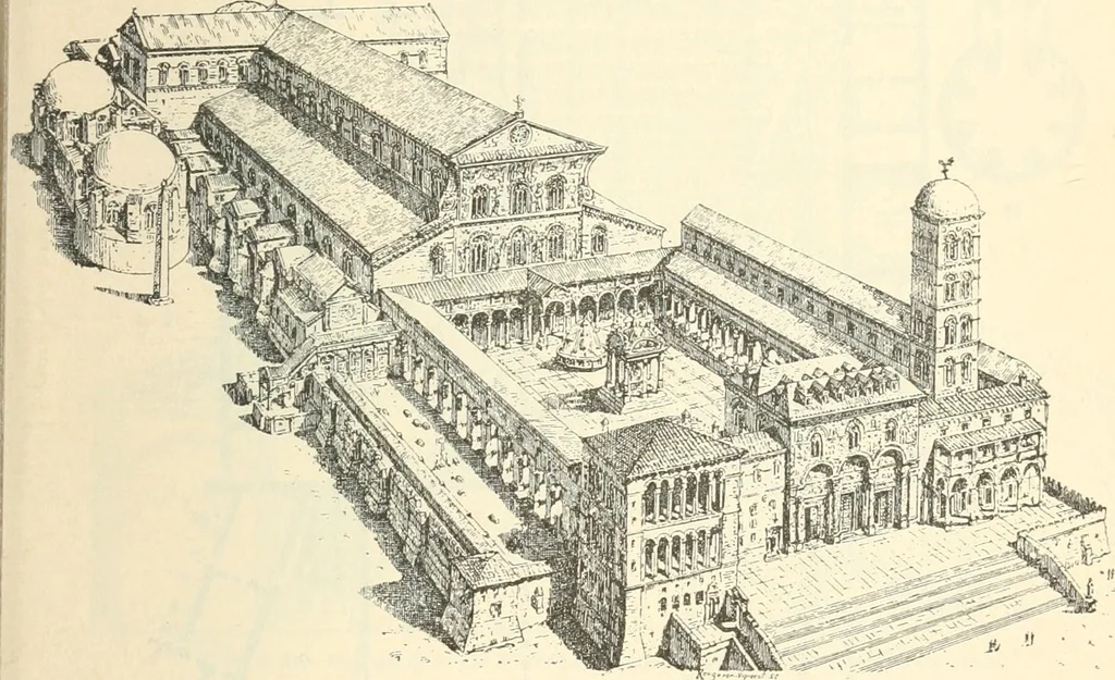 An illustration from Bilder aus der Geschichte der altchristlichen Kunst und liturgie in Italien, 1899, leaf 60