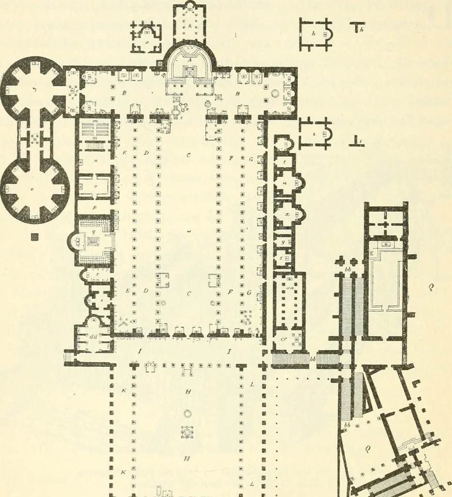 An illustration from Bilder aus der Geschichte der altchristlichen Kunst und liturgie in Italien, 1899, leaf 61