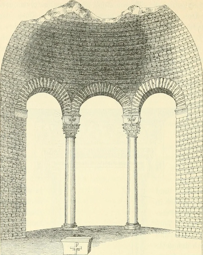 An illustration from Bilder aus der Geschichte der altchristlichen Kunst und liturgie in Italien, 1899, leaf 89
