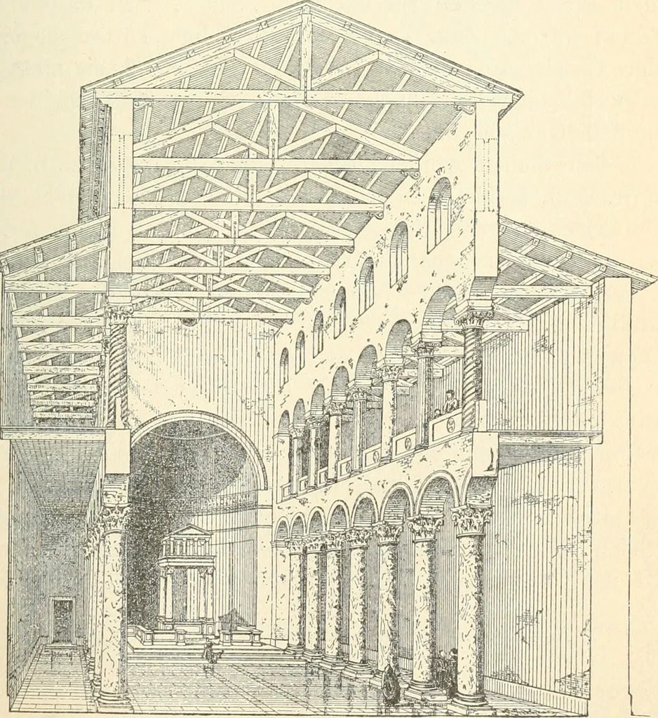 An illustration from Bilder aus der Geschichte der altchristlichen Kunst und liturgie in Italien, 1899, leaf 90
