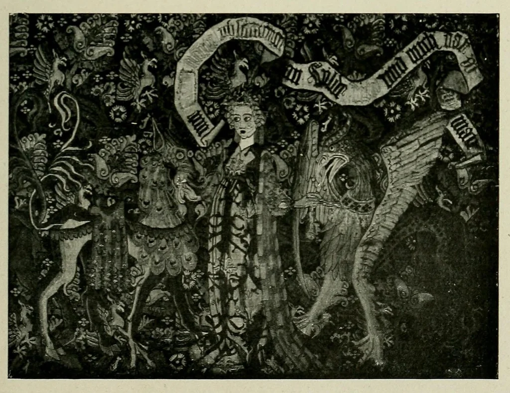 An illustration from Bildteppiche; Geschichte der Gobelinwirkerei, 1922, leaf 107
