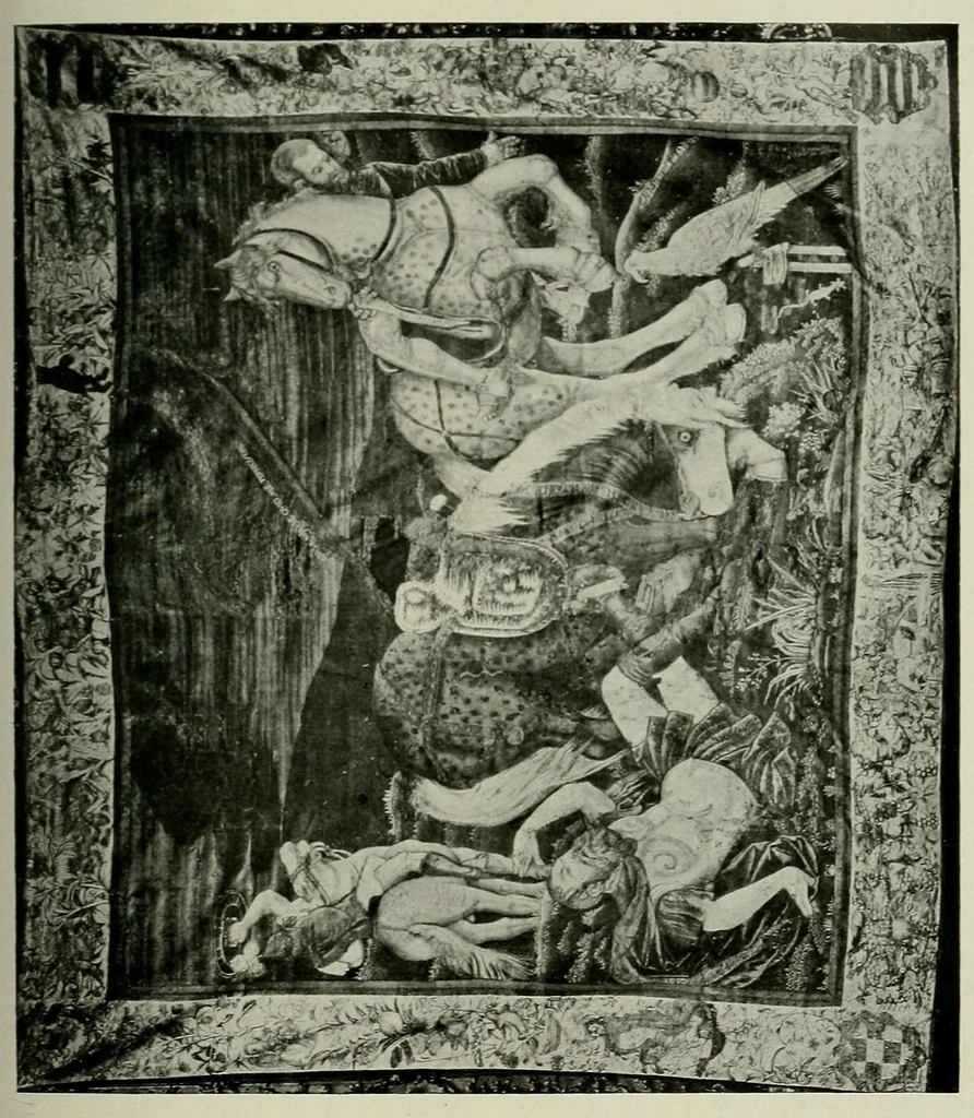 An illustration from Bildteppiche; Geschichte der Gobelinwirkerei, 1922, leaf 137