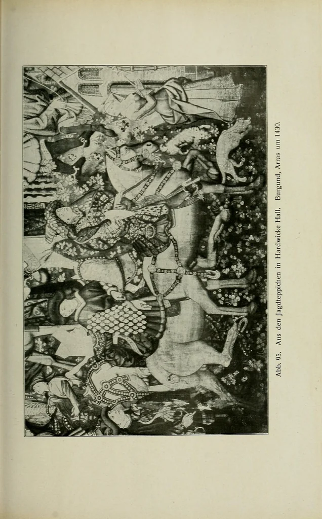 An illustration from Bildteppiche; Geschichte der Gobelinwirkerei, 1922, leaf 189
