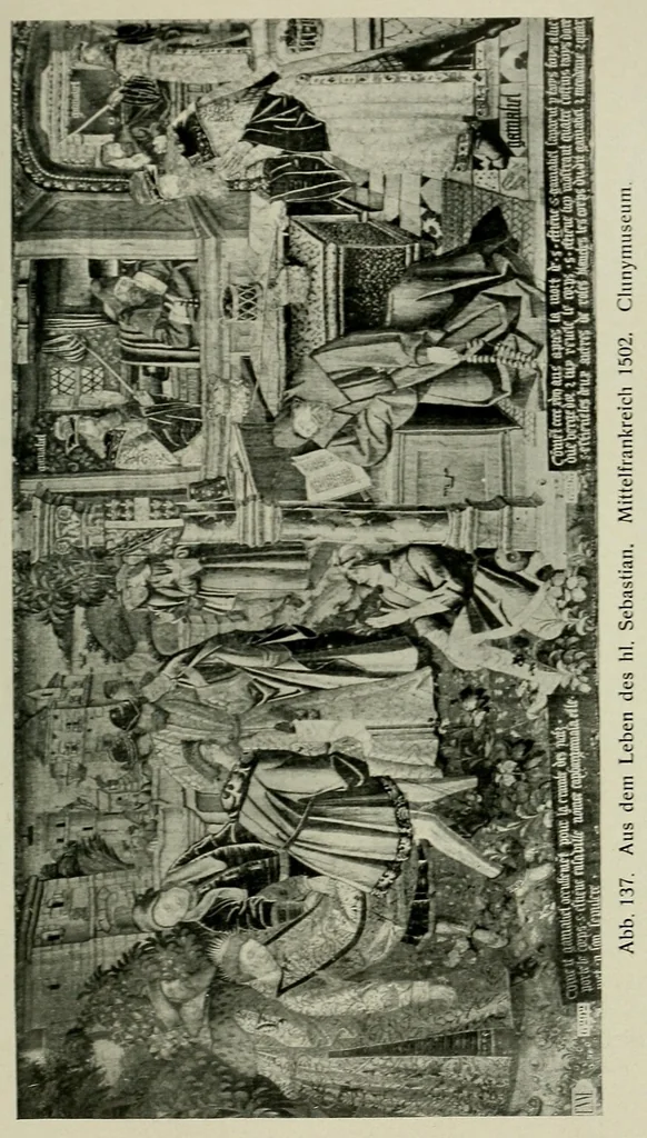 An illustration from Bildteppiche; Geschichte der Gobelinwirkerei, 1922, leaf 279