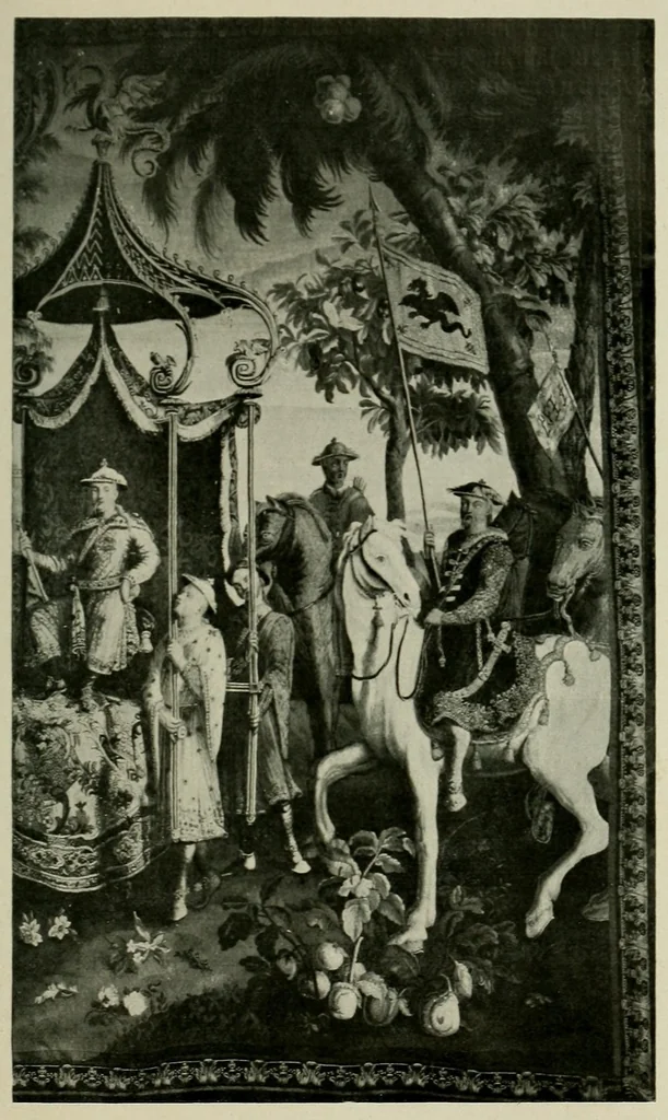 An illustration from Bildteppiche; Geschichte der Gobelinwirkerei, 1922, leaf 317