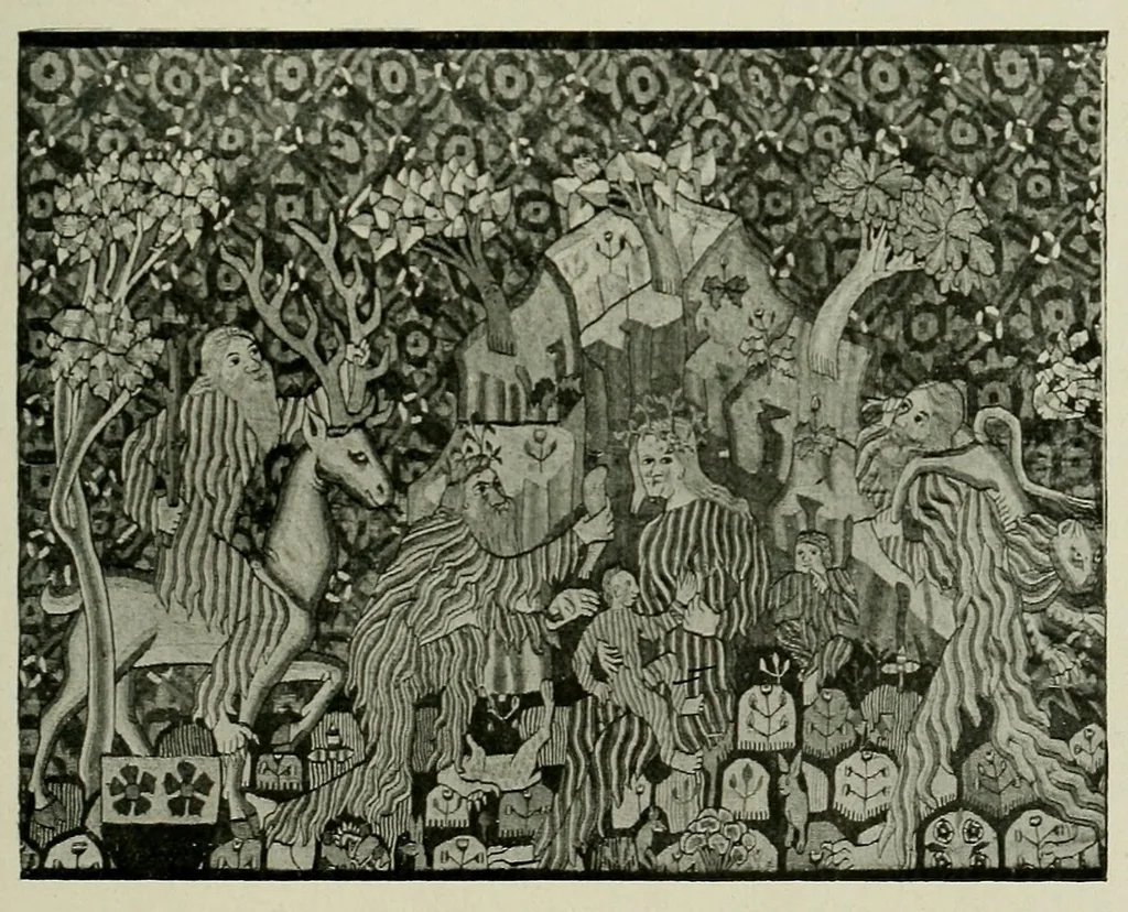 An illustration from Bildteppiche; Geschichte der Gobelinwirkerei, 1922, leaf 83