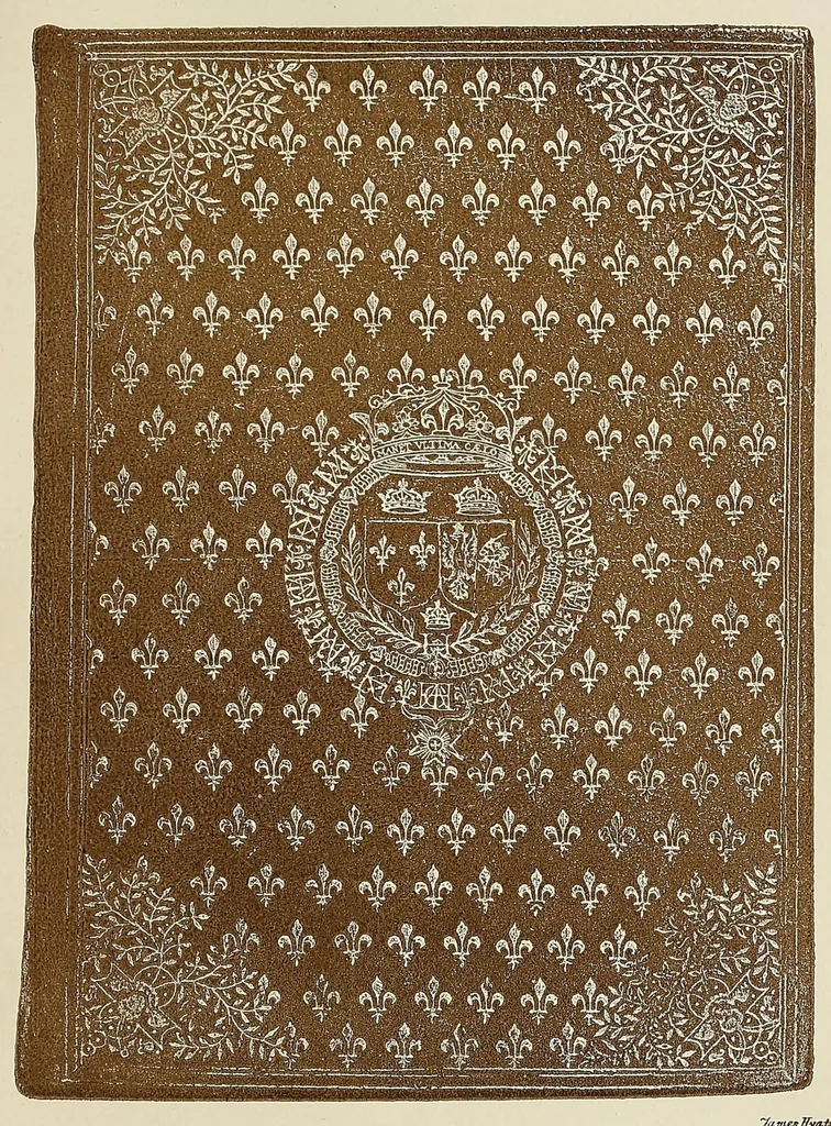 An illustration from The binding of books; an essay in the history of gold-tooled bindings, 1894, leaf 169