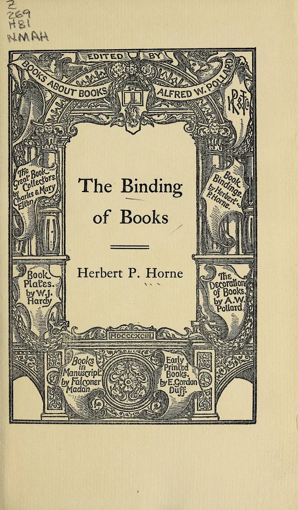 An illustration from The binding of books; an essay in the history of gold-tooled bindings, 1894, leaf 5