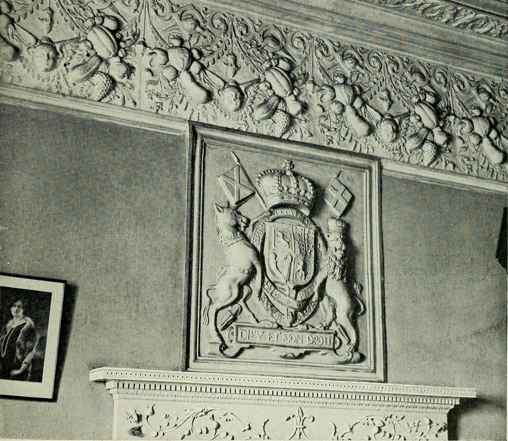 An illustration from The Binns : charter granted on ninth November, 1944 to the National Trust for Scotland by Eleanor Dalyell of The Binns, 1900, leaf 12