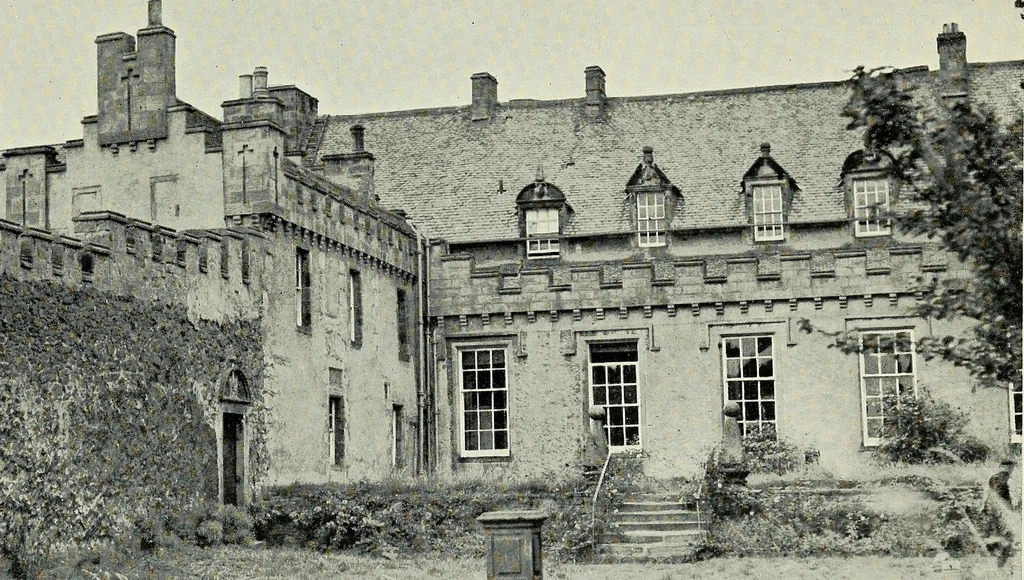 An illustration from The Binns : charter granted on ninth November, 1944 to the National Trust for Scotland by Eleanor Dalyell of The Binns, 1900, leaf 14