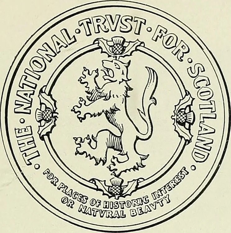 An illustration from The Binns : charter granted on ninth November, 1944 to the National Trust for Scotland by Eleanor Dalyell of The Binns, 1900, leaf 2