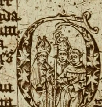 An illustration from A biographical dictionary : containing an historical account of all the engravers, from the earliest period of the art of engraving to the present time : and a short list of their most esteemed works : with the cyphers, monograms, and particular marks, used by each master, accurately copied from the originals, and properly explained : to which is prefixed, an essay on the rise and progress of the art of engraving, both on copper and on wood : with several curious specimens of the performances of the most ancient artists, 1785, leaf 43