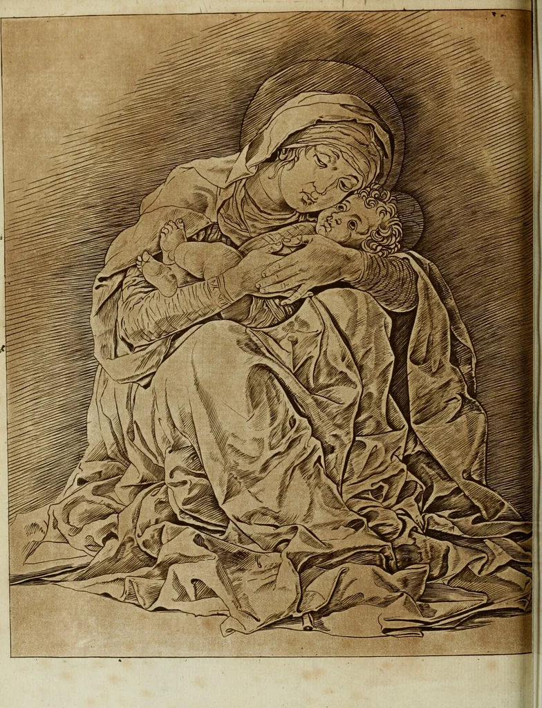 An illustration from A biographical dictionary : containing an historical account of all the engravers, from the earliest period of the art of engraving to the present time : and a short list of their most esteemed works : with the cyphers, monograms, and particular marks, used by each master, accurately copied from the originals, and properly explained : to which is prefixed, an essay on the rise and progress of the art of engraving, both on copper and on wood : with several curious specimens of the performances of the most ancient artists, 1785, leaf 47