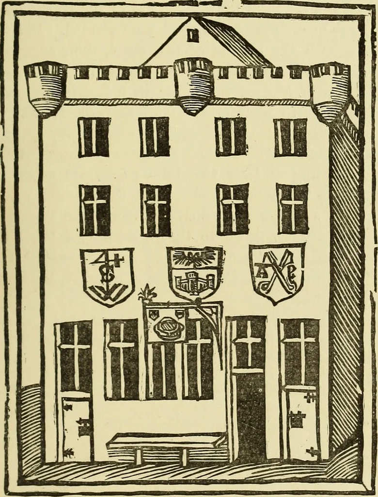 An illustration from The biography and typography of William Caxton, England's first printer, 1882, leaf 106