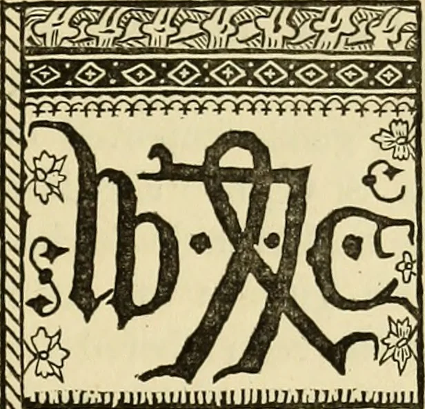 An illustration from The biography and typography of William Caxton, England's first printer, 1882, leaf 176