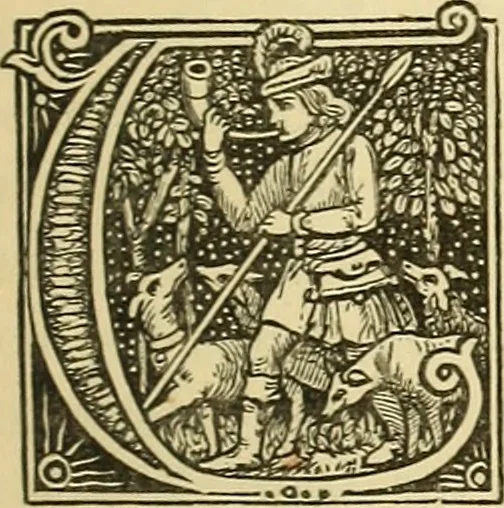An illustration from The biography and typography of William Caxton, England's first printer, 1882, leaf 34
