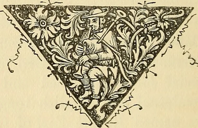 An illustration from The biography and typography of William Caxton, England's first printer, 1882, leaf 423