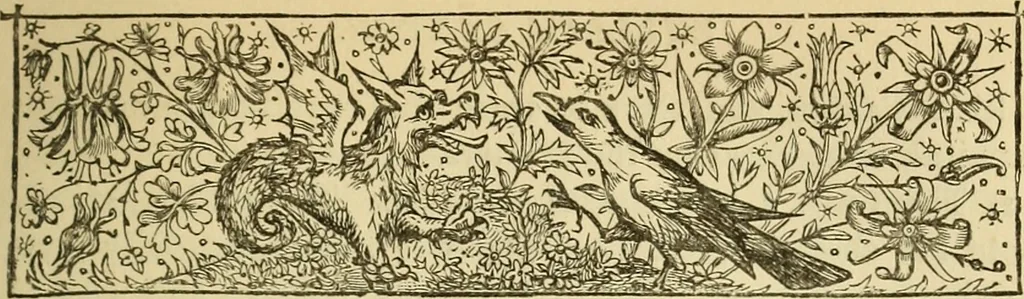 An illustration from The biography and typography of William Caxton, England's first printer, 1882, leaf 60