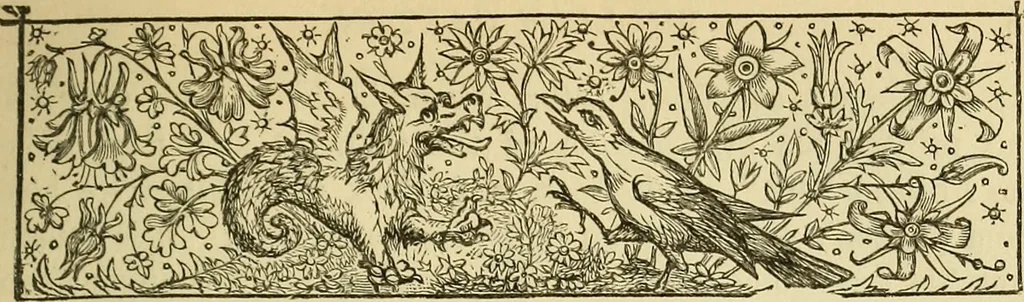 An illustration from The biography and typography of William Caxton, England's first printer, 1882, leaf 98