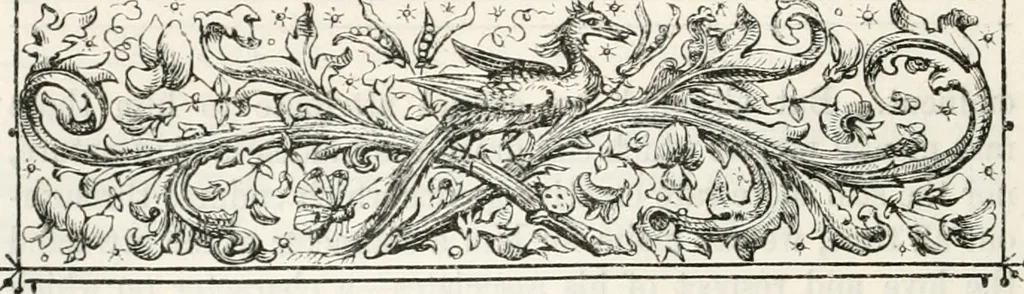 An illustration from The biography and typography of William Caxton : England's first printer, 1877, leaf 119