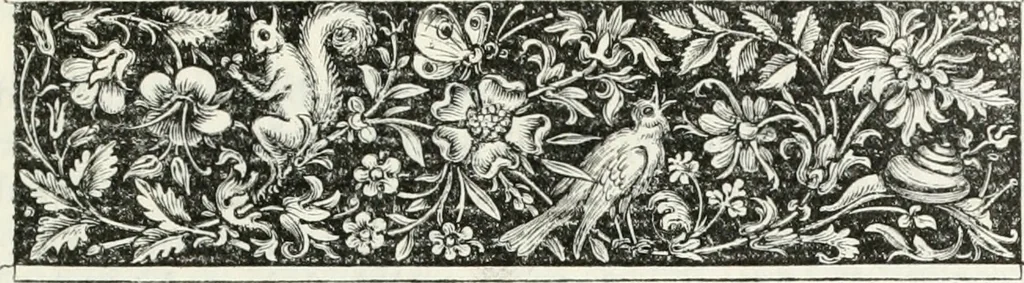An illustration from The biography and typography of William Caxton : England's first printer, 1877, leaf 14