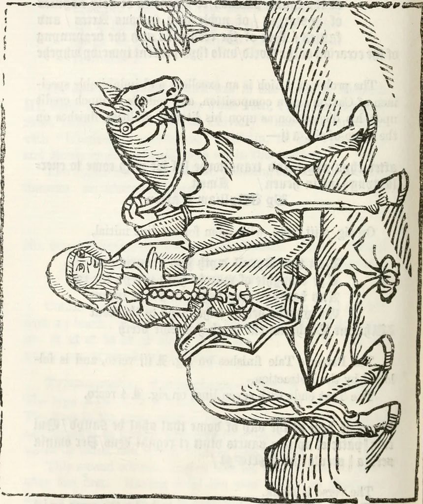 An illustration from The biography and typography of William Caxton : England's first printer, 1877, leaf 323