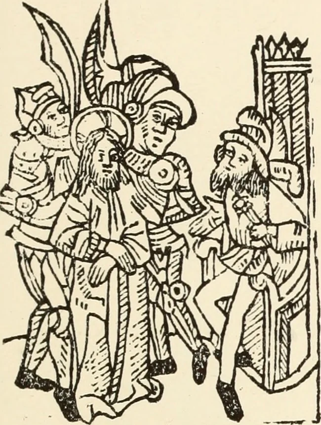 An illustration from The biography and typography of William Caxton : England's first printer, 1877, leaf 398