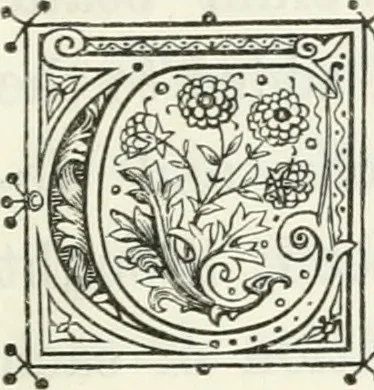 An illustration from The biography and typography of William Caxton : England's first printer, 1877, leaf 8
