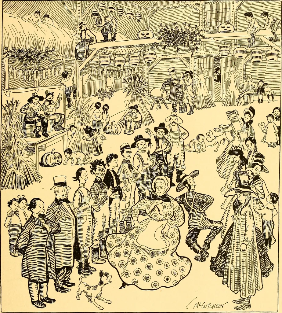 An illustration from Bird Center cartoons, a chronicle of social happenings at Bird Center, Illinois; pictures and text, 1904, leaf 114