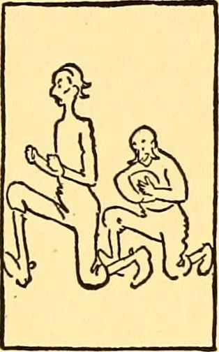 An illustration from Bird Center cartoons, a chronicle of social happenings at Bird Center, Illinois; pictures and text, 1904, leaf 118