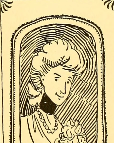 An illustration from Bird Center cartoons, a chronicle of social happenings at Bird Center, Illinois; pictures and text, 1904, leaf 128
