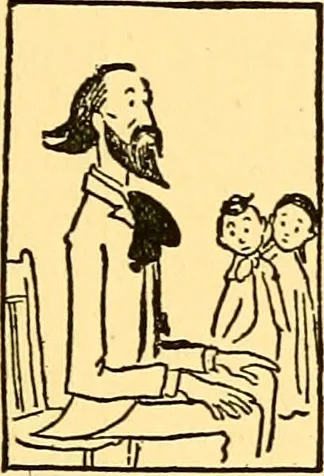 An illustration from Bird Center cartoons, a chronicle of social happenings at Bird Center, Illinois; pictures and text, 1904, leaf 130