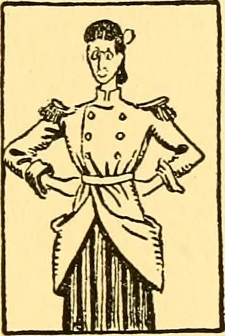 An illustration from Bird Center cartoons, a chronicle of social happenings at Bird Center, Illinois; pictures and text, 1904, leaf 130